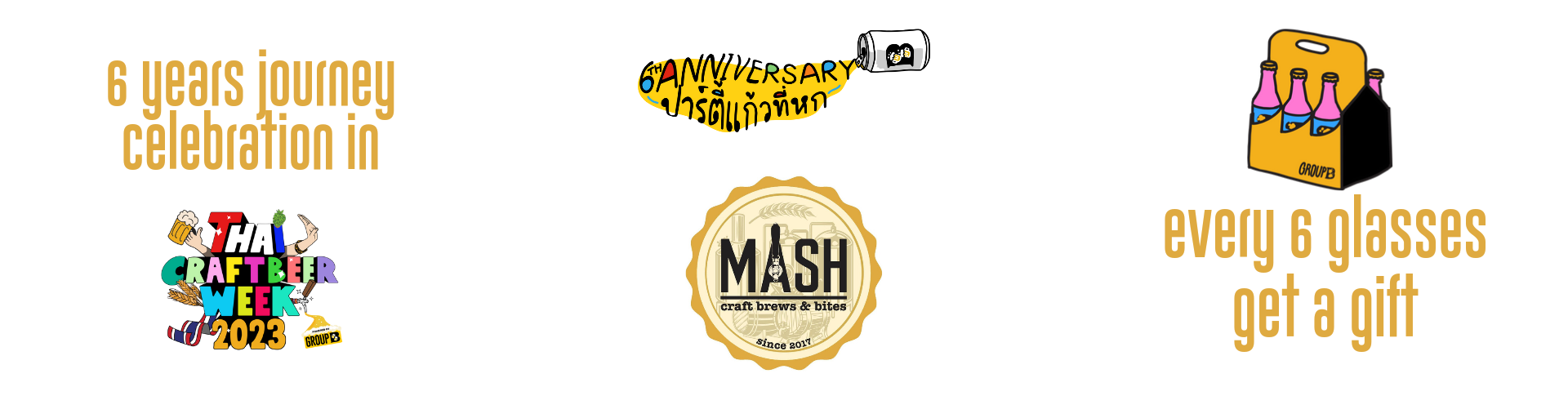 6th Anniversary ปาร์ตี้แก้วที่หก @ Mash