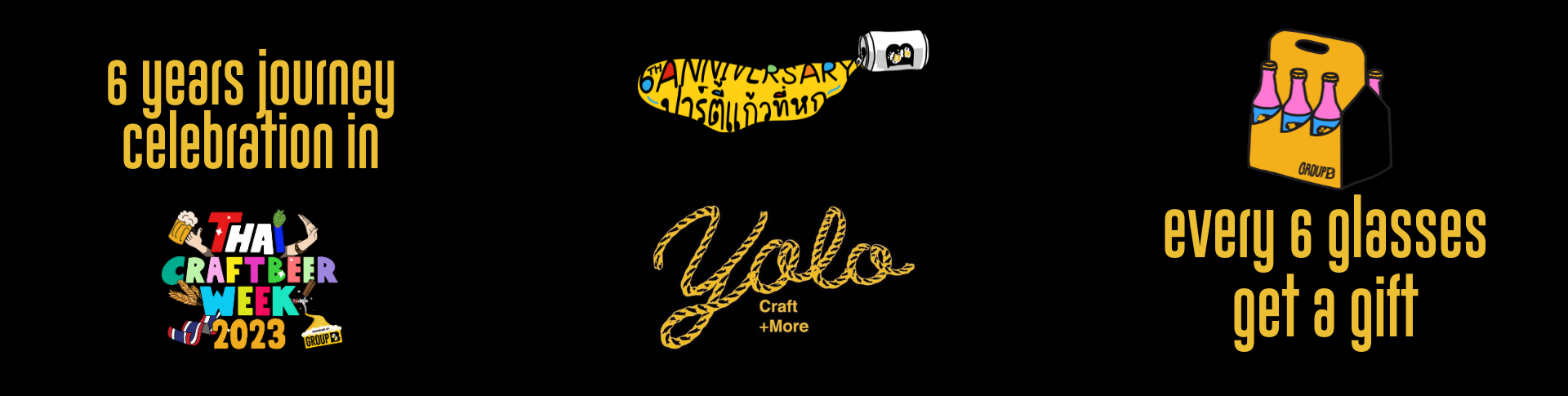 6th Anniversary ปาร์ตี้แก้วที่หก @ YOLO