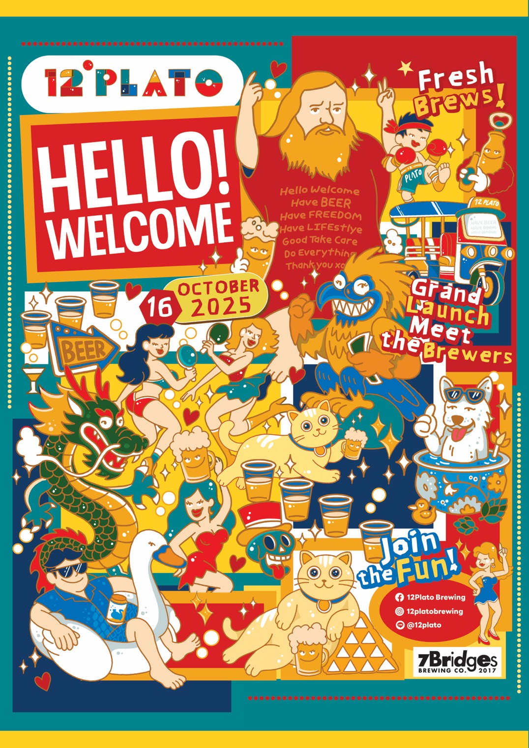 Hello Welcome at 12 Plato by Vana Brewery and Friend