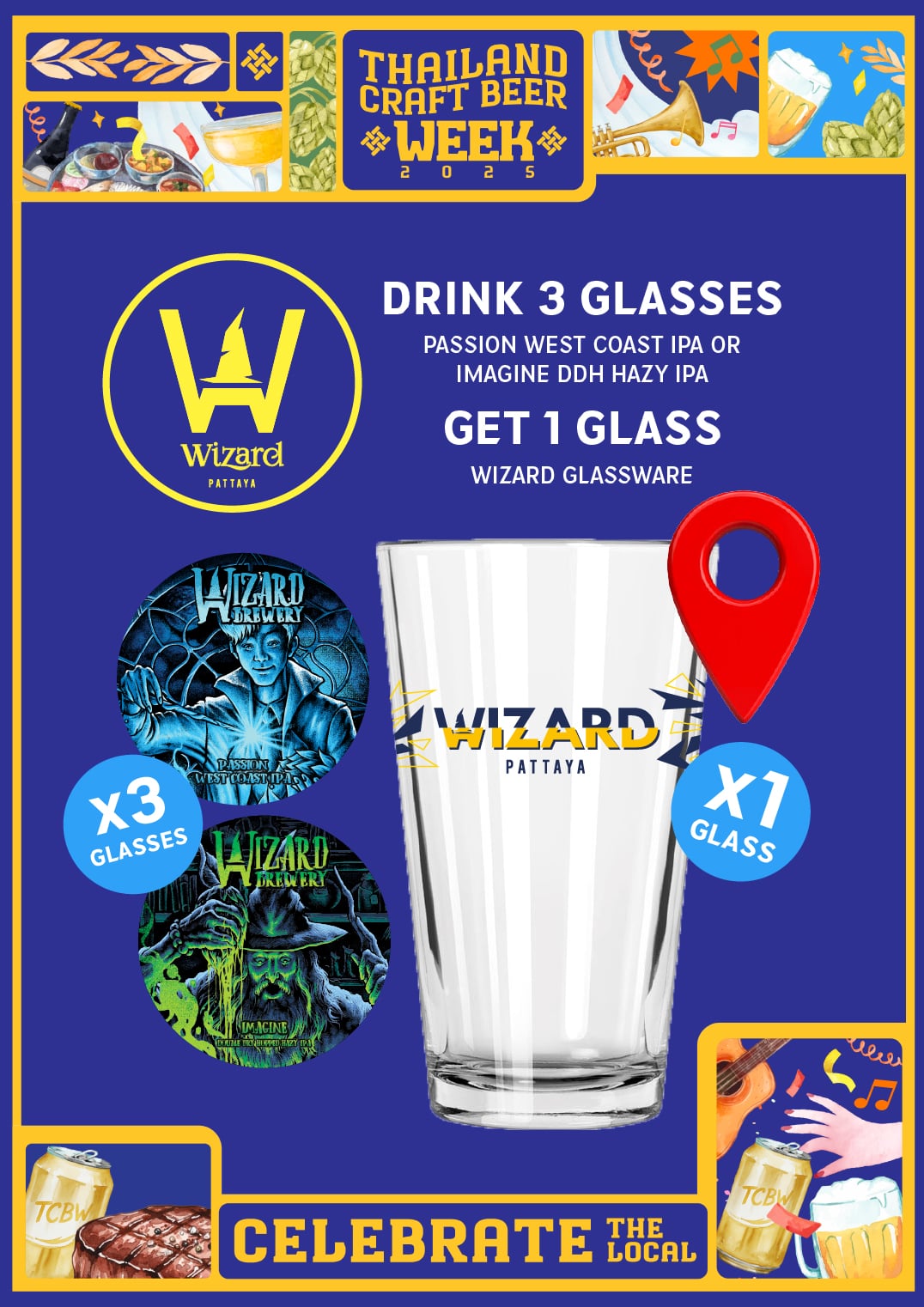 Wizard Brewery Exclusive Glasswares